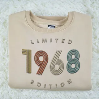 Limited Edition 1968 Embroidered Sweatshirt – Khaki