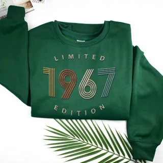 Limited Edition 1967 Embroidered Sweatshirt – Forest Green
