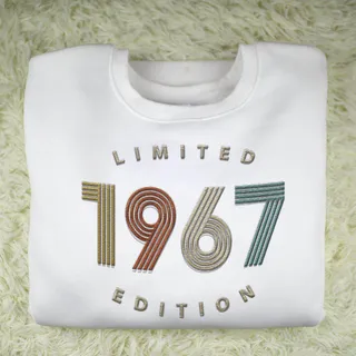 Limited Edition 1967 Embroidered Sweatshirt – White