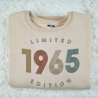 Limited Edition 1965 Embroidered Sweatshirt – Khaki