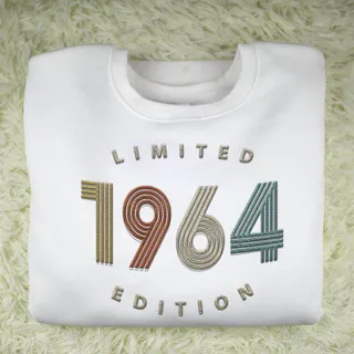 Limited Edition 1964 Embroidered Sweatshirt – White