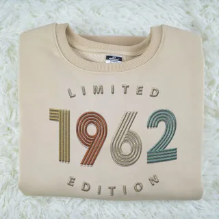 Limited Edition 1962 Embroidered Sweatshirt – Khaki