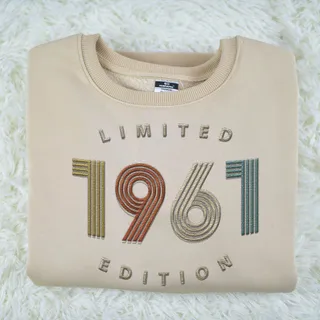 Limited Edition 1961 Embroidered Sweatshirt – Khaki