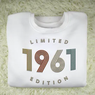 Limited Edition 1961 Embroidered Sweatshirt – White
