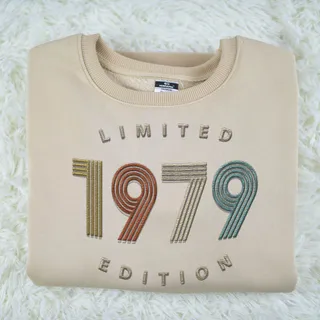 Limited Edition 1979 Embroidered Sweatshirt – Khaki