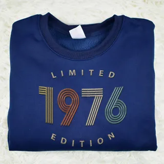 Limited Edition 1976 Embroidered Sweatshirt – Navy