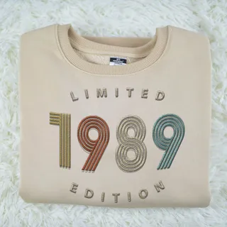 Limited Edition 1989 Embroidered Sweatshirt – Khaki