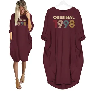 Original 1998 Birthday Pocket Dress – Red