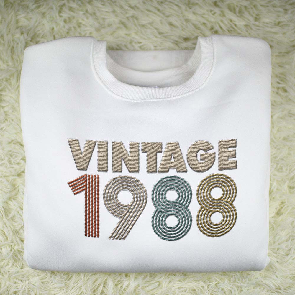 Vintaged 1988 Embroidered Sweatshirt - variant image 1