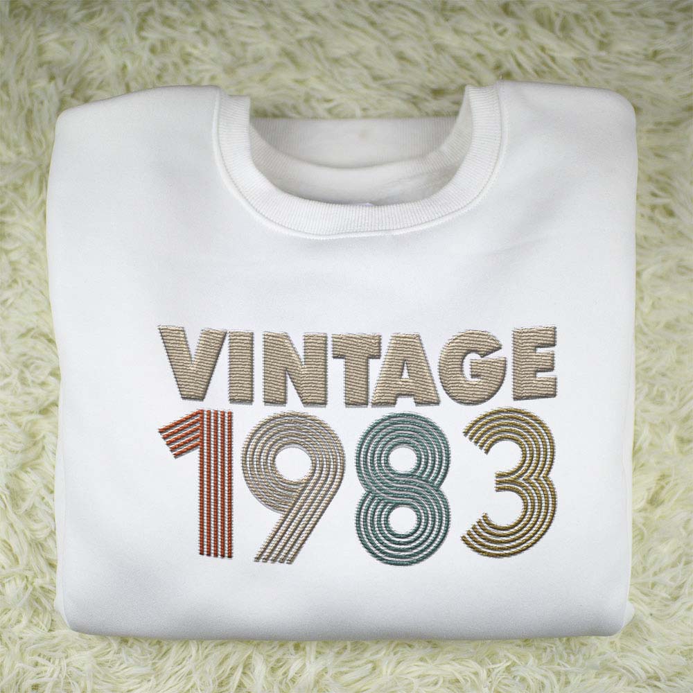 Vintaged 1983 Embroidered Sweatshirt - variant image 1