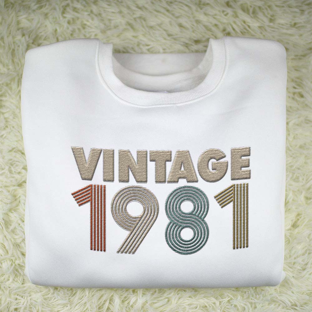 Vintaged 1981 Embroidered Sweatshirt - variant image 1