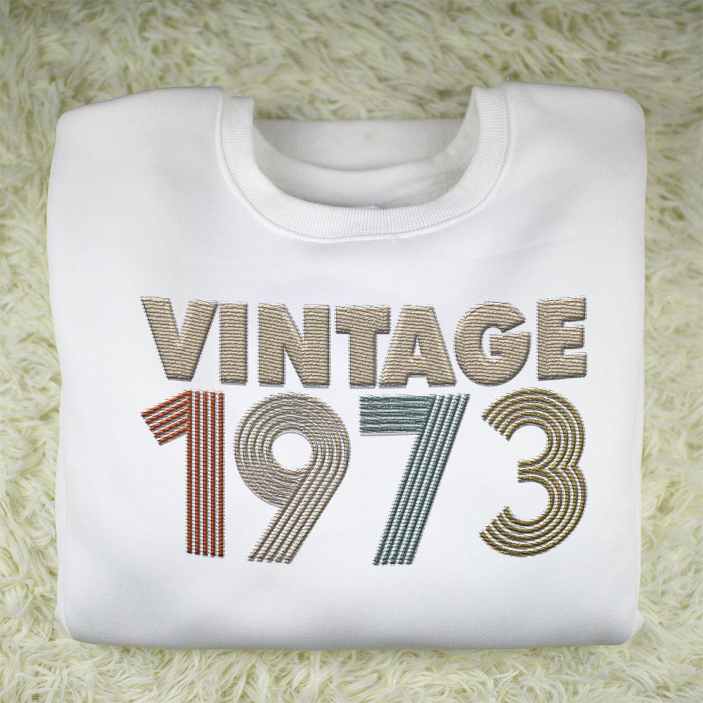 Vintaged 1973 Embroidered Sweatshirt - variant image 1