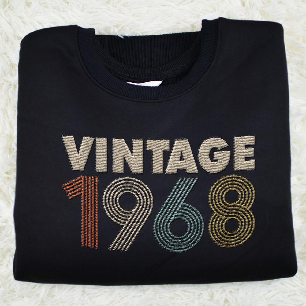Vintaged 1968 Embroidered Sweatshirt - variant image 1