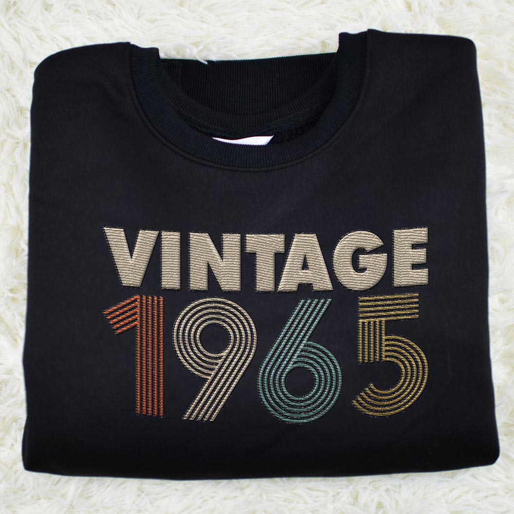 Vintaged 1965 Embroidered Sweatshirt - variant image 1