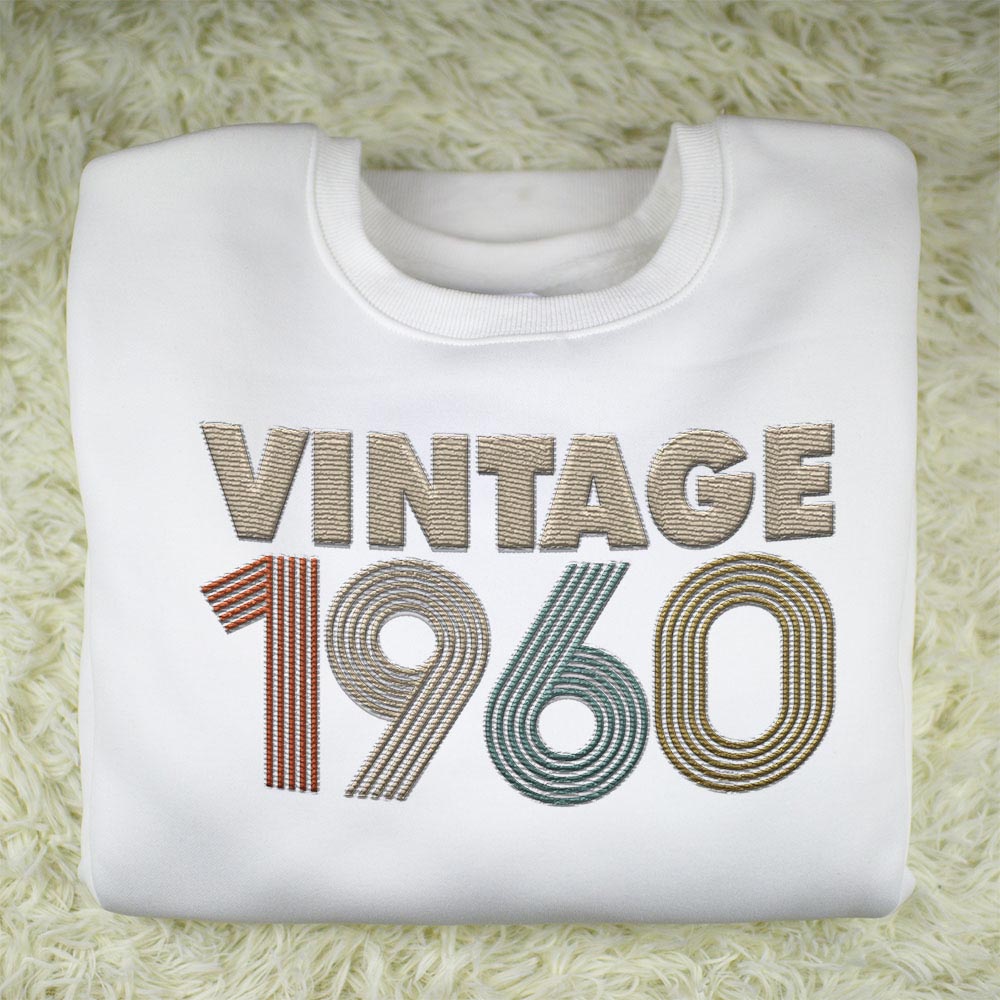 Vintaged 1960 Embroidered Sweatshirt - variant image 1