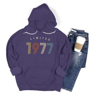 Not Perfect But Limited 1977 Birthday Hoodie For Women Men – Purple