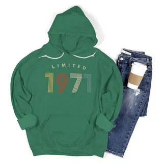 Not Perfect But Limited 1971 Birthday Hoodie For Women Men – Kelly Green