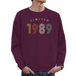 Limited 1989 Birthday Sweatshirt For Men Women – Maroon