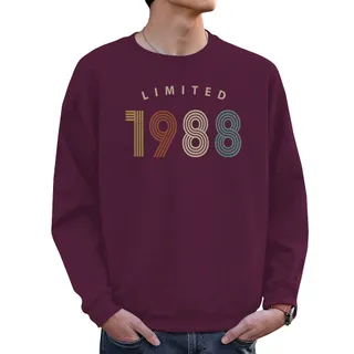 Limited 1988 Birthday Sweatshirt For Men Women – Maroon