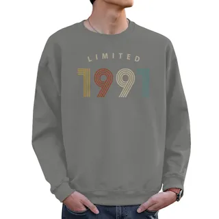 Limited 1991 Birthday Sweatshirt For Men Women – Grey