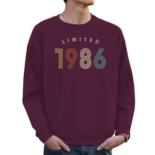 Limited 1986 Birthday Sweatshirt For Men Women – Maroon