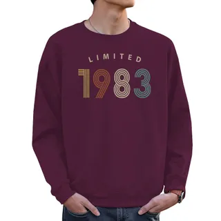 Limited 1983 Birthday Sweatshirt For Men Women – Maroon