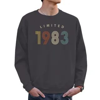 Limited 1983 Birthday Sweatshirt For Men Women – Dark Grey