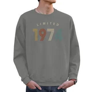 Limited 1974 Birthday Sweatshirt For Men Women – Grey