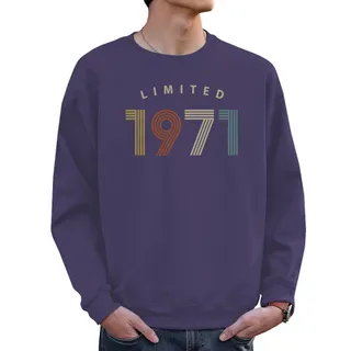 Limited 1971 Birthday Sweatshirt For Men Women – Purple