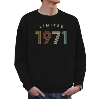 Limited 1971 Birthday Sweatshirt For Men Women – Black