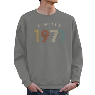 Limited 1971 Birthday Sweatshirt For Men Women – Grey