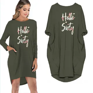 Hello Sixty Pocket Dress – Green
