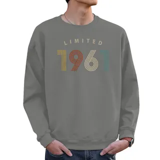Limited 1961 Birthday Sweatshirt For Men Women – Grey