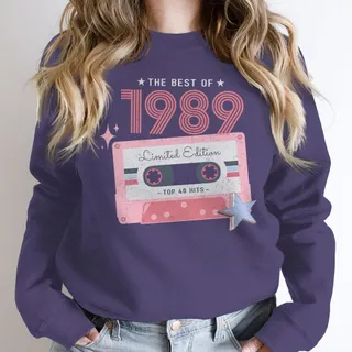 The Best Of 1989 Birthday Sweatshirt – Purple