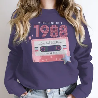 The Best Of 1988 Birthday Sweatshirt – Purple