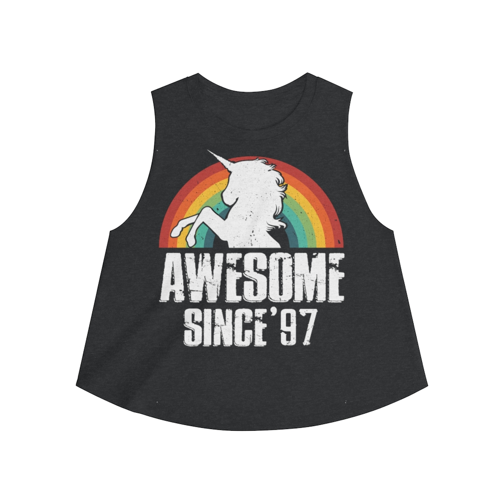 23rd Birthday Gift Ideas For Girls| 23rd Unicorn Birthday Shirts Awesome Since 1997 - Women's Crop top - variant image 1