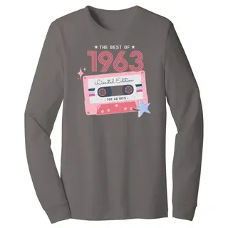 The Best Of 1963 Birthday Long Sleeve T-Shirt – Asphalt