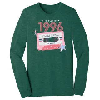The Best Of 1996 Birthday Long Sleeve T-Shirt – Heather Forest