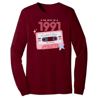 The Best Of 1991 Birthday Long Sleeve T-Shirt – Cardinal