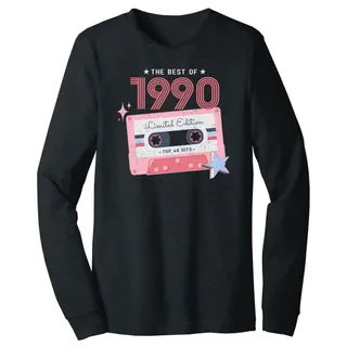 The Best Of 1990 Birthday Long Sleeve T-Shirt – Dark Grey Heather