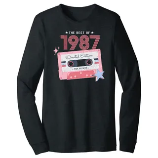 The Best Of 1987 Birthday Long Sleeve T-Shirt – Dark Grey Heather
