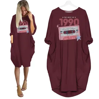 The Best Of 1990 Birthday Nightgown – Red