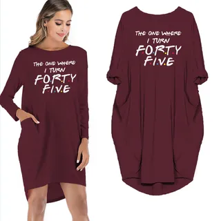 The One Where I Turn Fifty-five Limited Edition Pocket Dress – Red