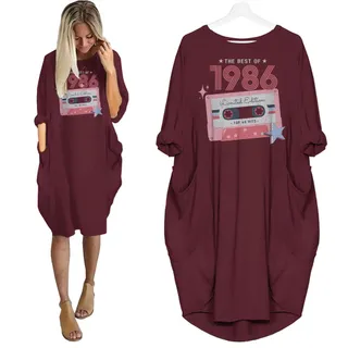 The Best Of 1986 Birthday Nightgown – Red
