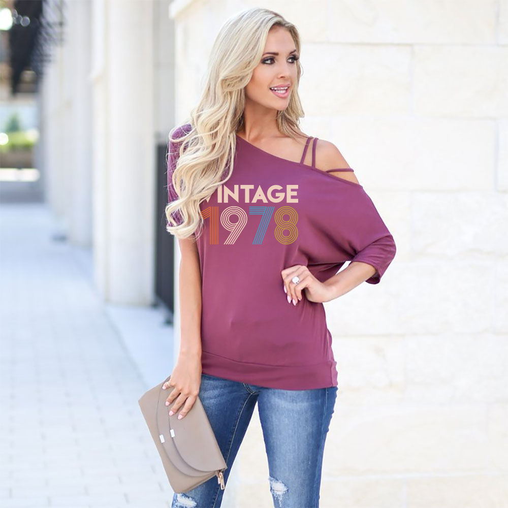 Vintage 1978 New Off Shoulder Shirt - variant image 1