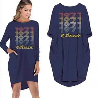 Birthday Outfits 1971 Classic Limited Edition Pocket Dress – Blue