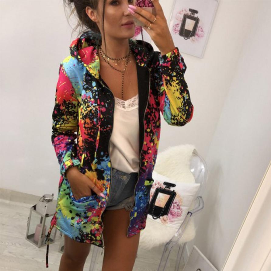 Fashion Tie dyeing Print Coats for Women - variant image 1