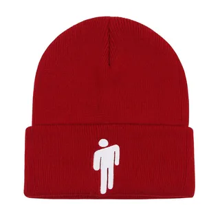 Hip-hop Casual Embroidery Beanie – Red