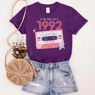 The Best Of 1992 Birthday T-Shirt – Purple