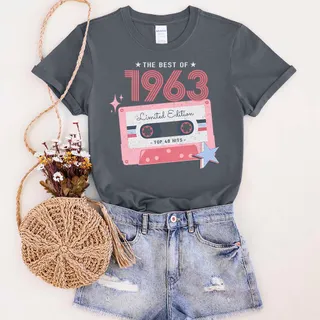 The Best Of 1963 Birthday T-Shirt – Dark Heather